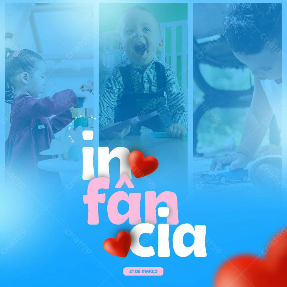 Postagem Dia Mundial da Infância PSD Editável