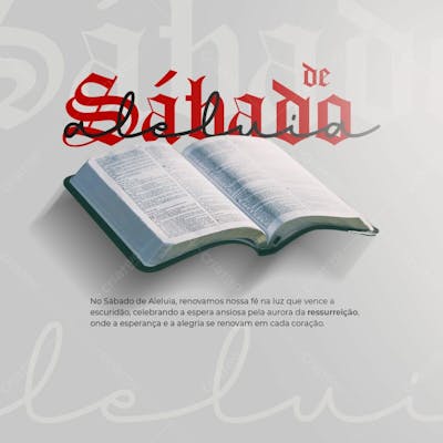 Sábado De Aleluia Social Media
