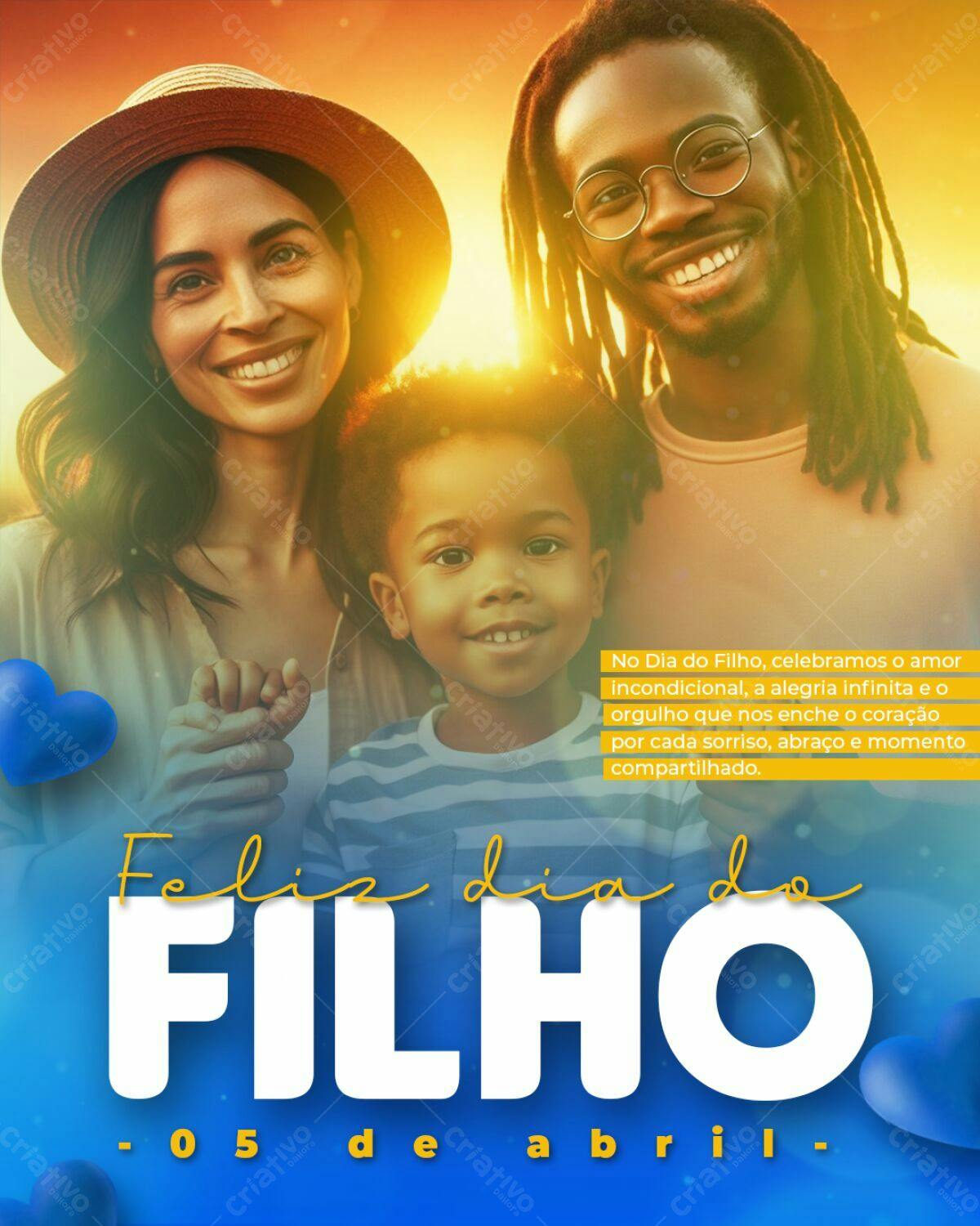 Flyer Dia do Filho PSD Editável
