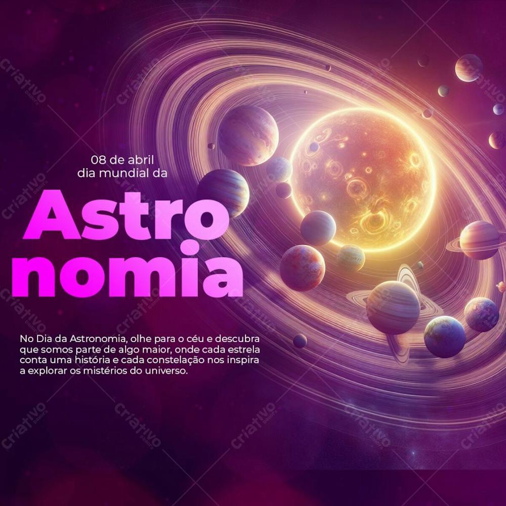 Dia Mundial Da Astronomia Social Media