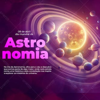 Dia mundial da astronomia social media
