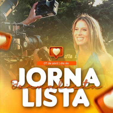 Dia do jornalista social media