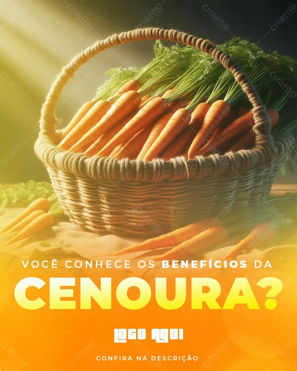 Benefícios Da Cenoura Social Media