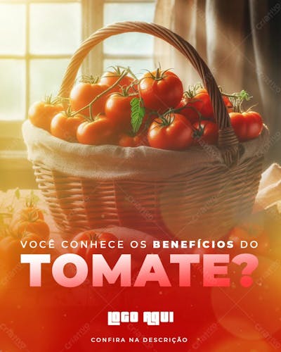 Benefícios Do Tomate Social Media