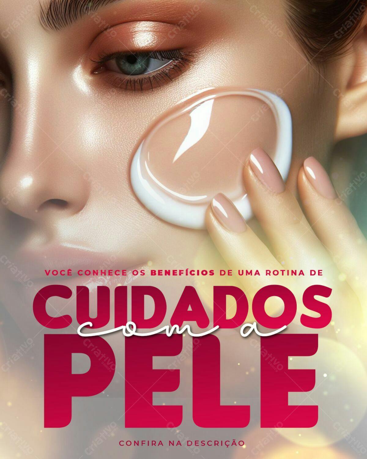 Banner Cuidados com a Pele PSD Editável