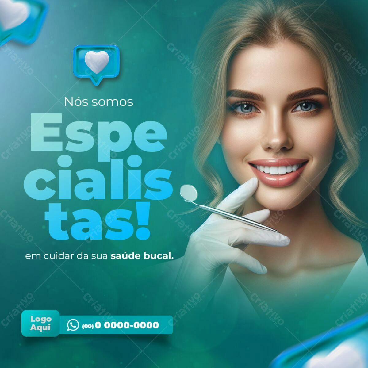 Post para Odontologia PSD Editável
