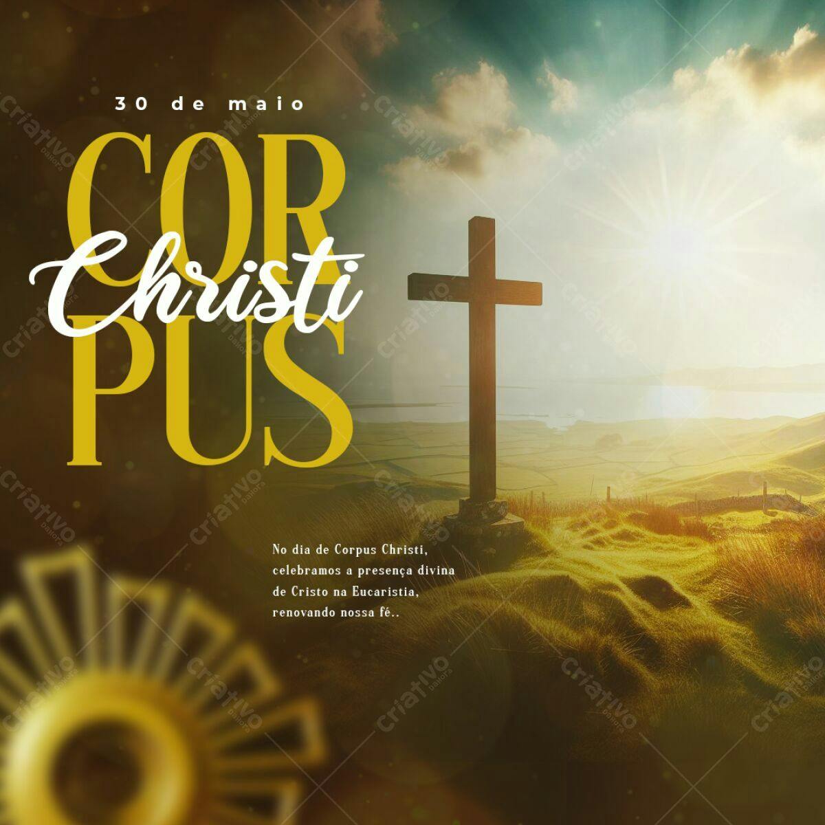 Post para Corpus Christi PSD Editável