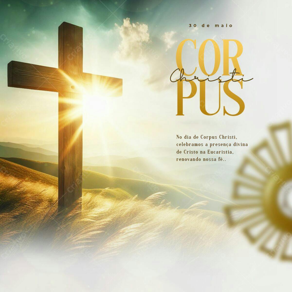 Post para Corpus Christi PSD Editável