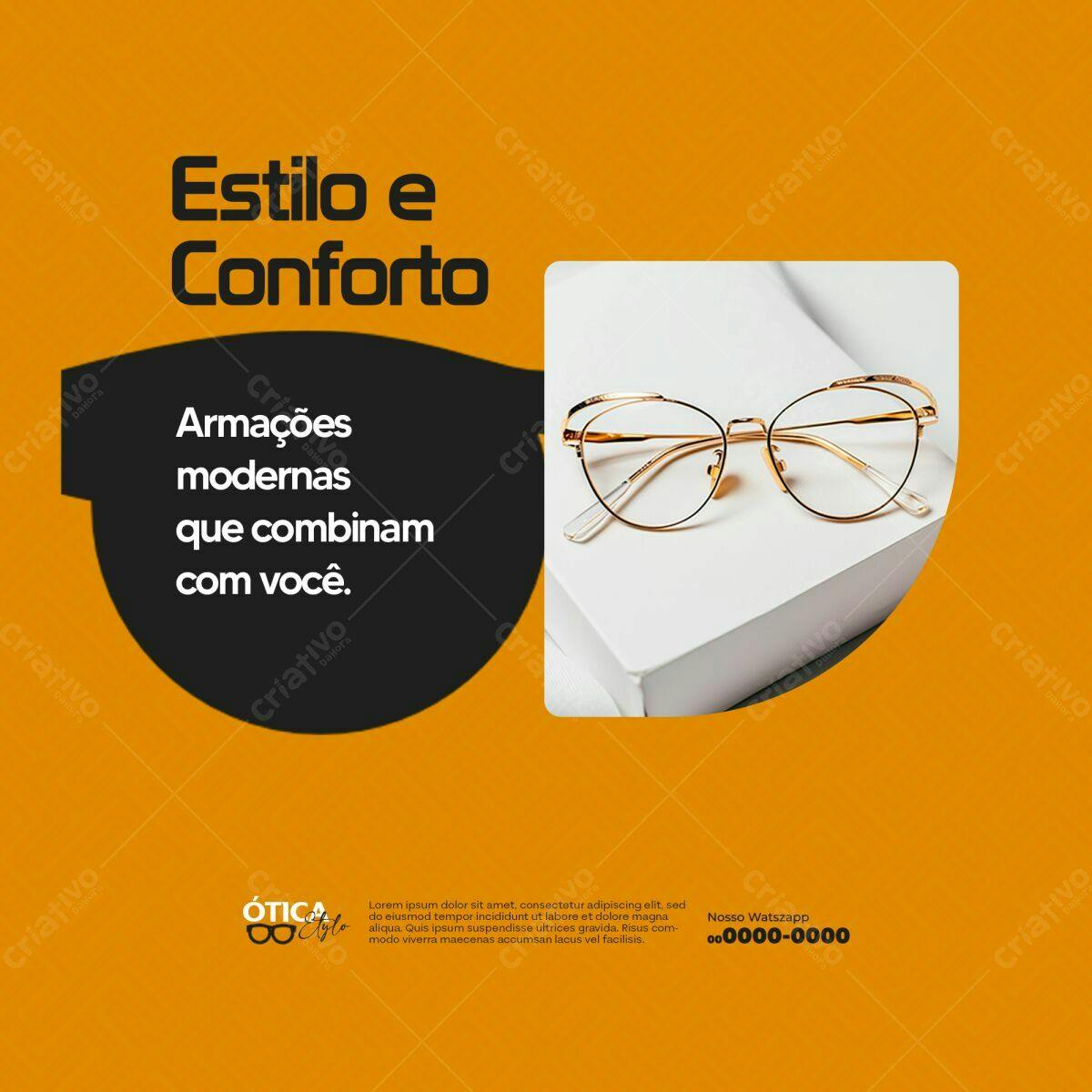 Post para Ótica PSD Editável