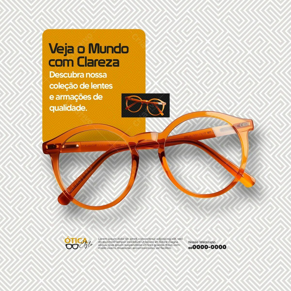 Flyer Ótica PSD Editável