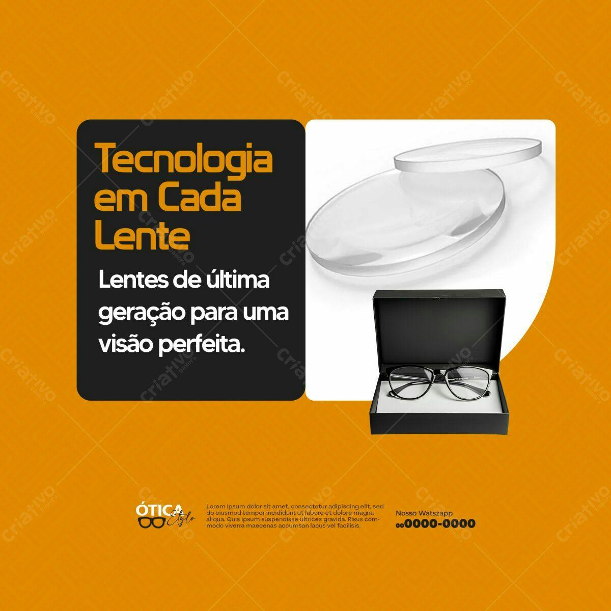 Post para Ótica PSD Editável