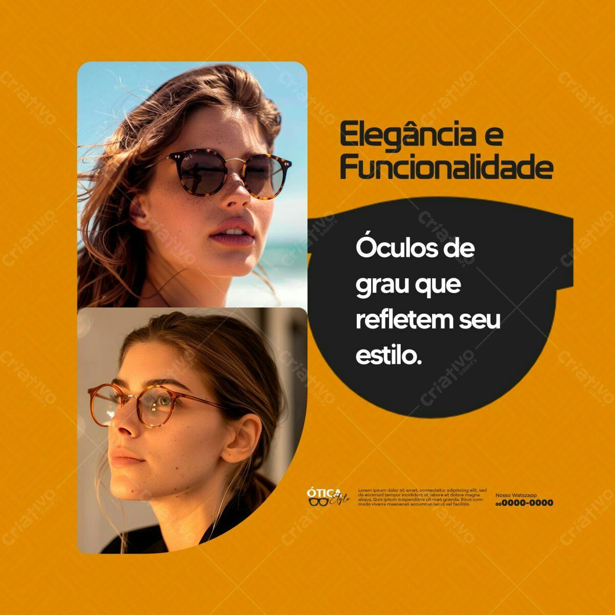 Flyer para Ótica PSD Editável