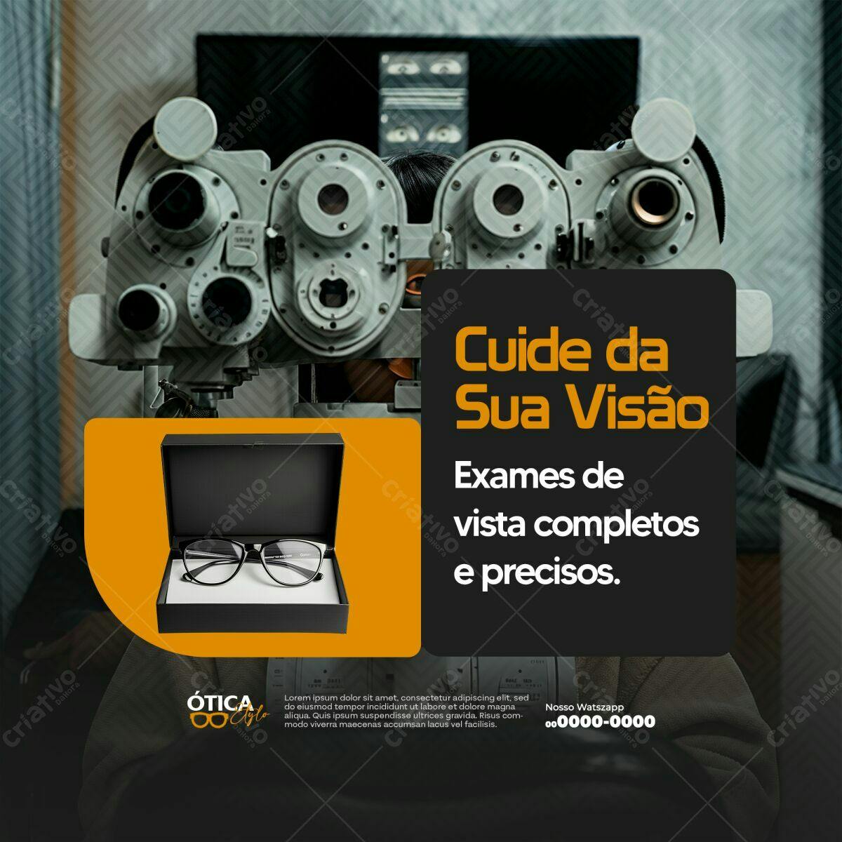 Post para Ótica PSD Editável
