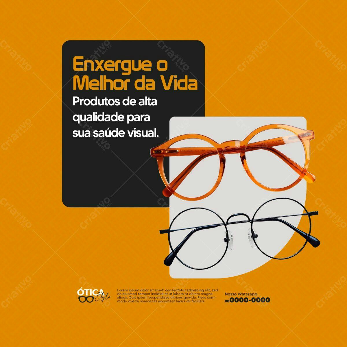 Flyer para Ótica PSD Editável