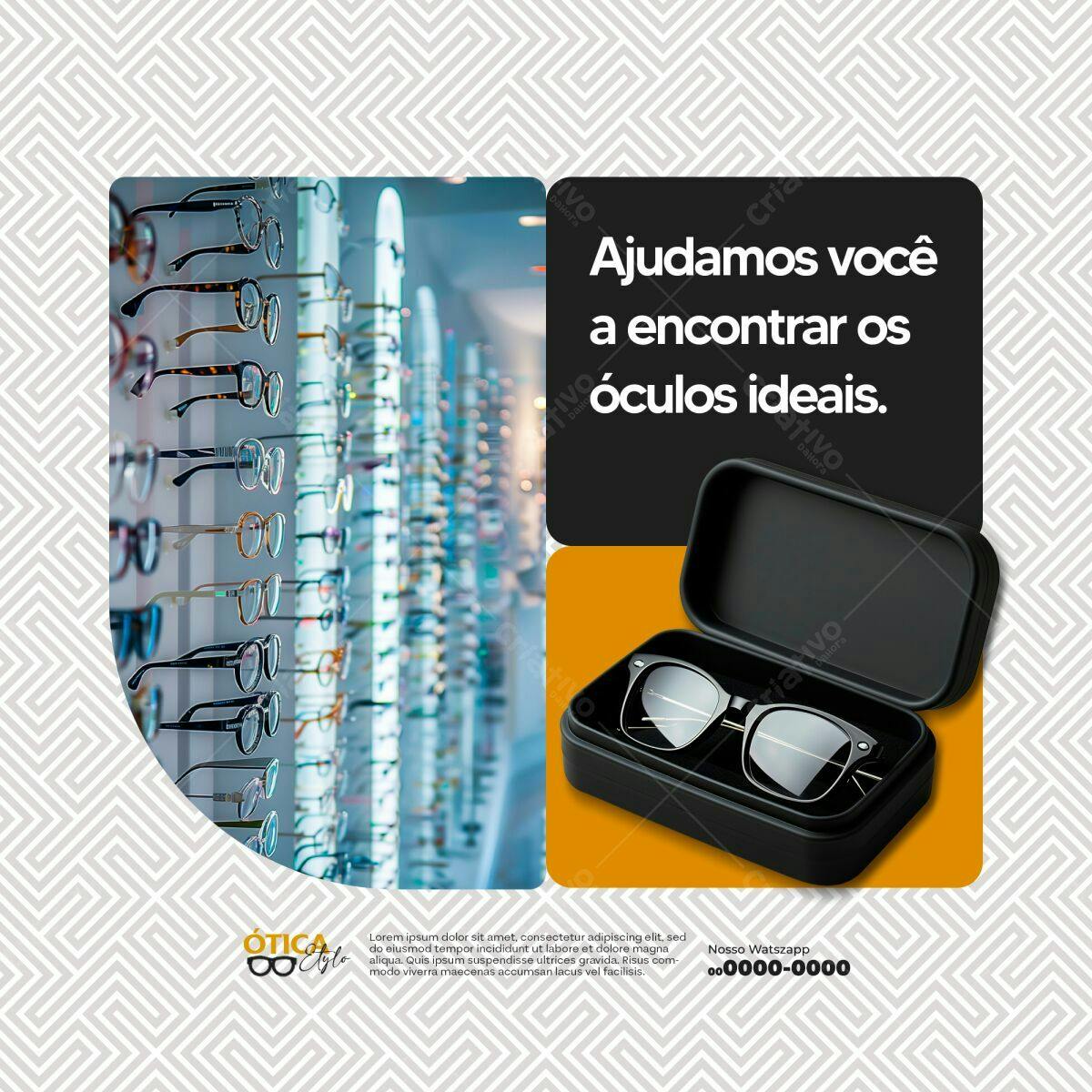 Post para Ótica PSD Editável