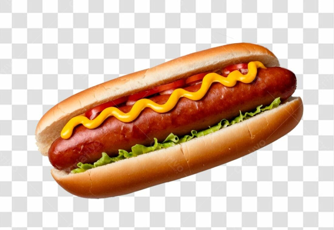 Icone Hot Dog Molho Mostarda PNG com fundo transparente