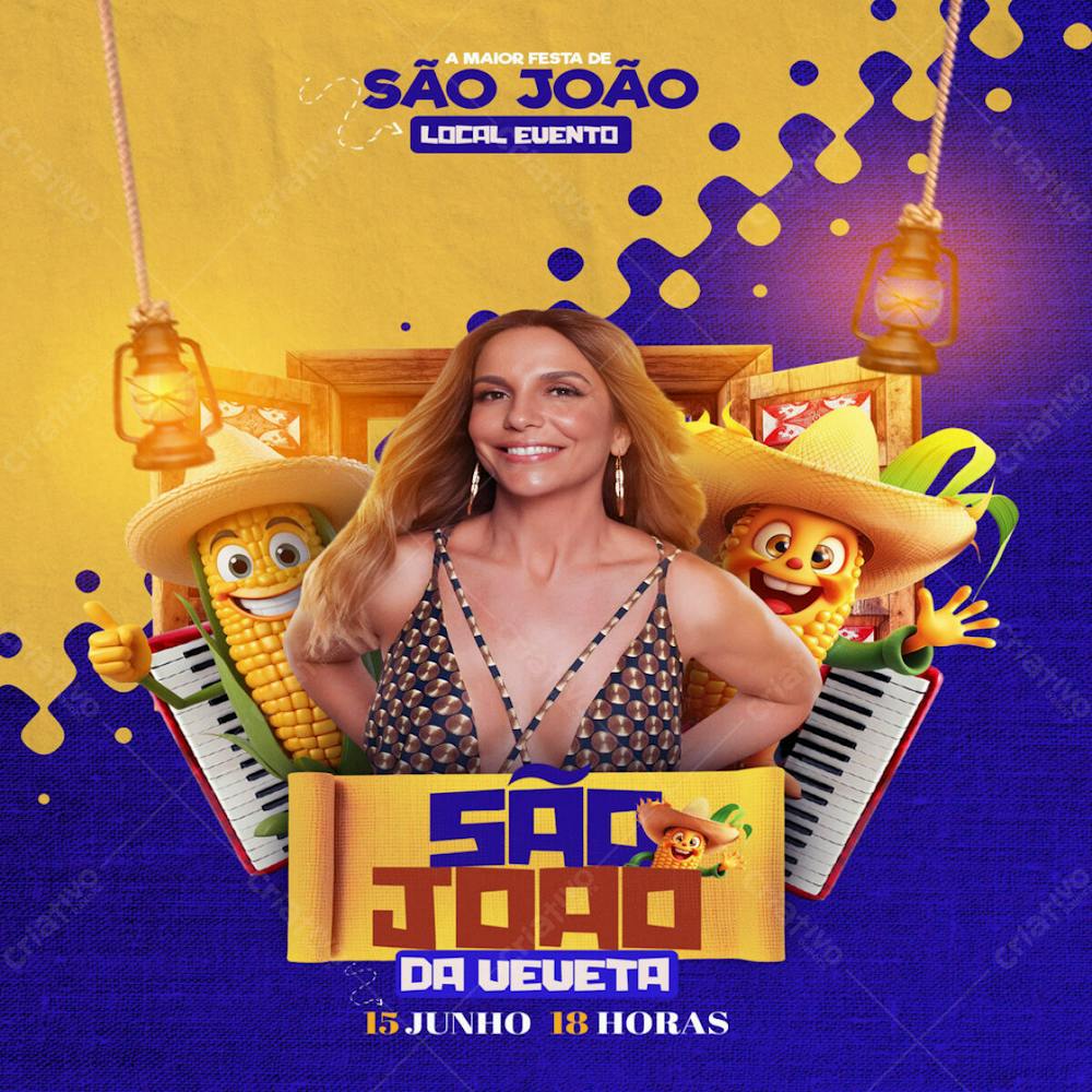 Flyer São João Com Ivete Sangalo Feed