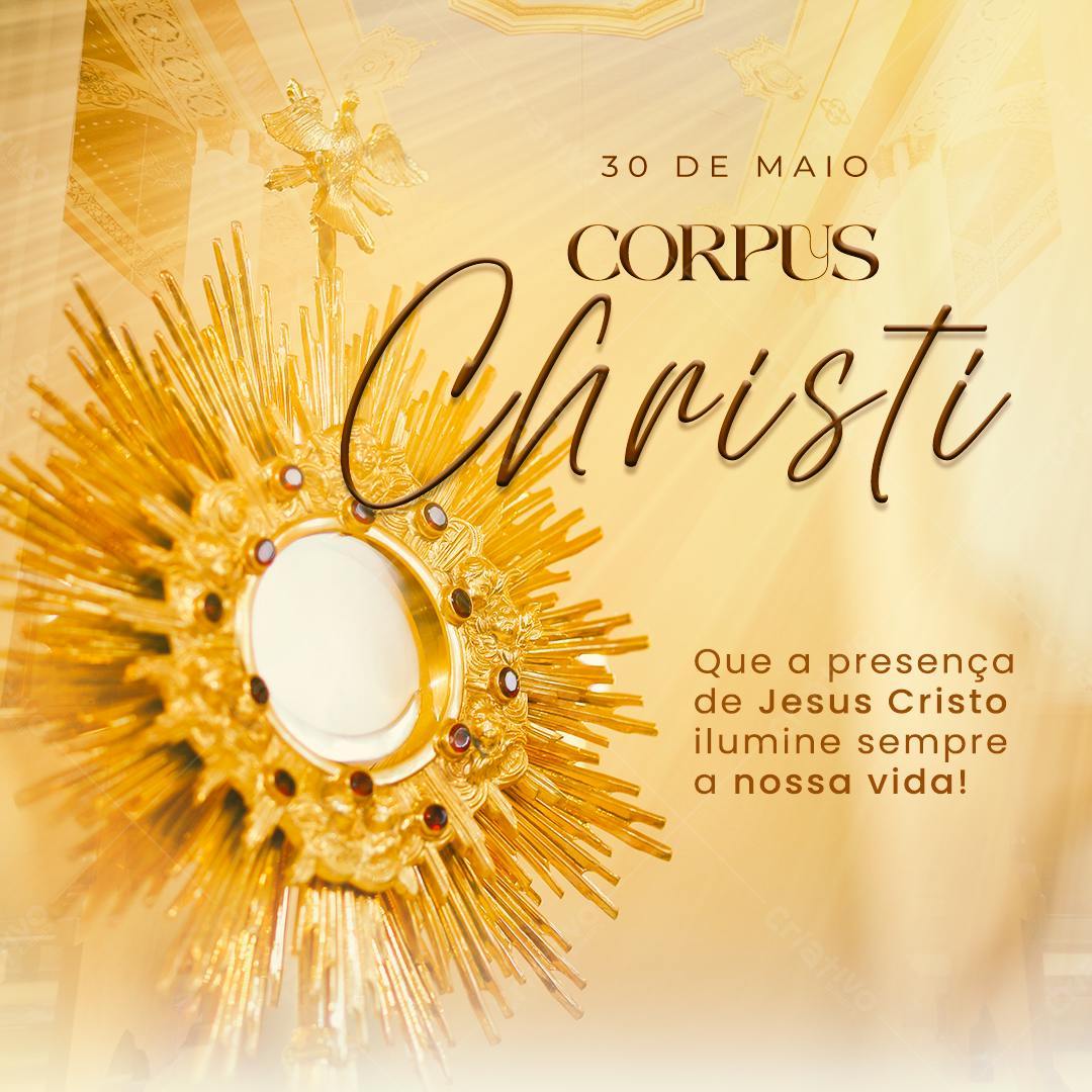Flyer para Corpus Christi PSD Editável