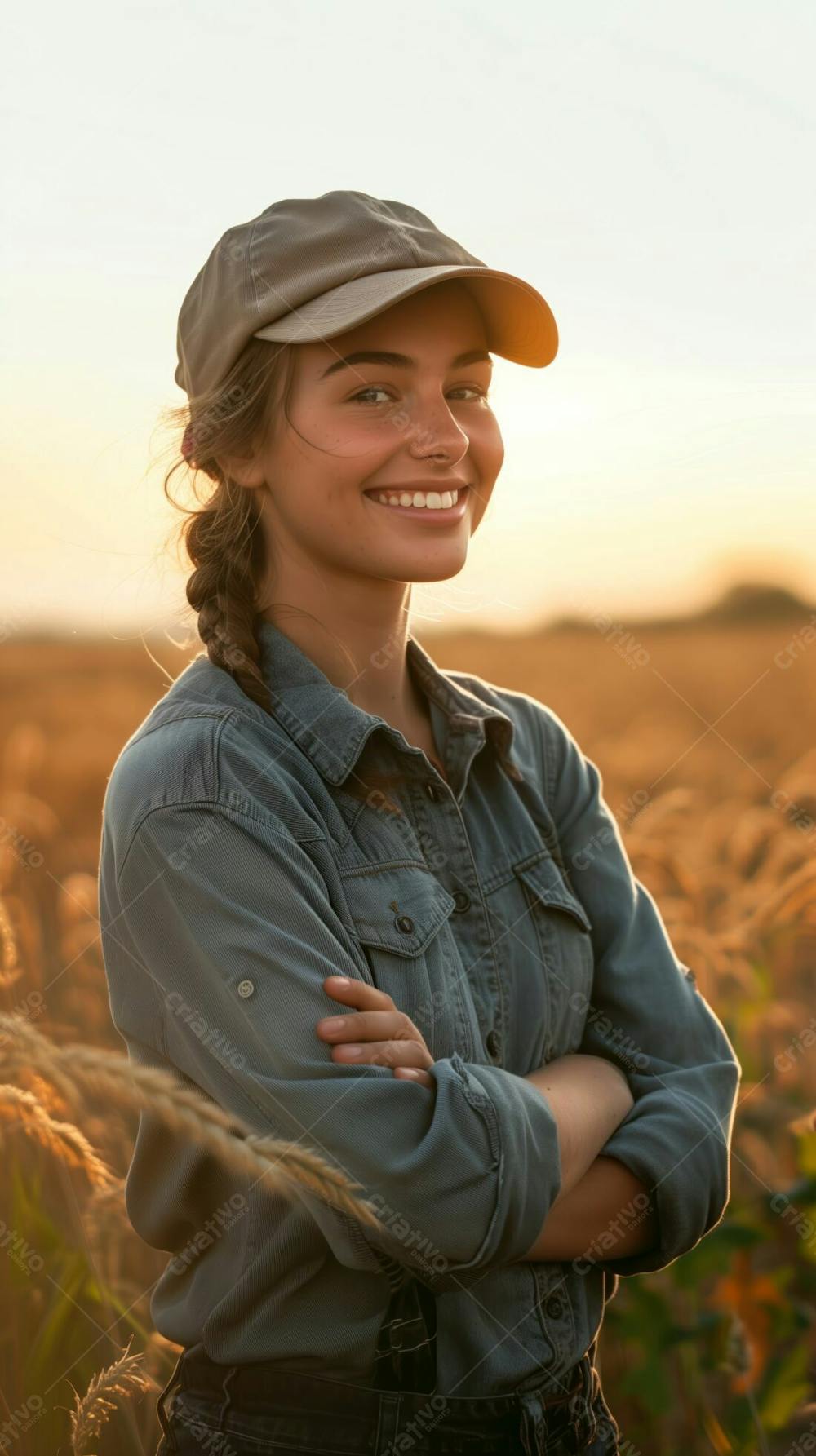 Imagem Produtora Trabalhadora Rural Agricultora Fazendeira Agro