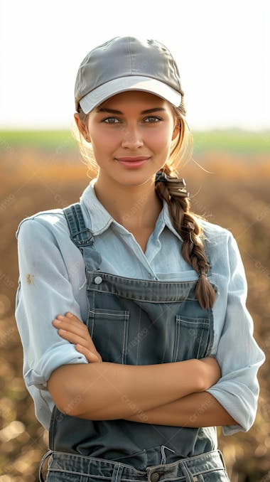 Imagem produtora trabalhadora rural agricultora fazendeira agro