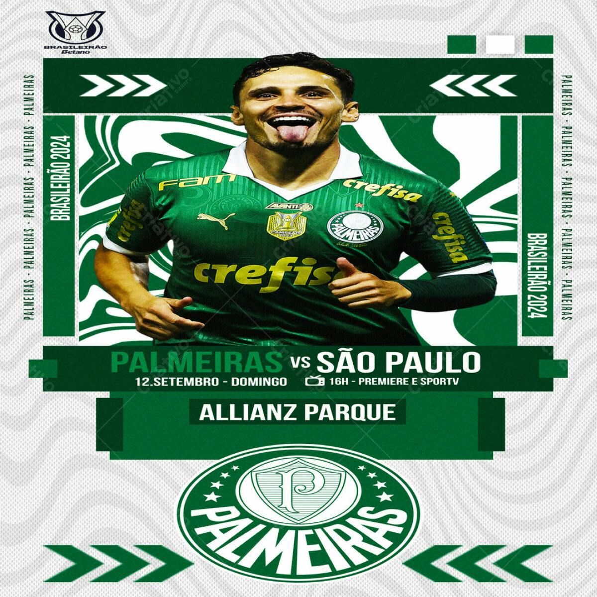 Flyer Palmeiras x São Paulo PSD Editável