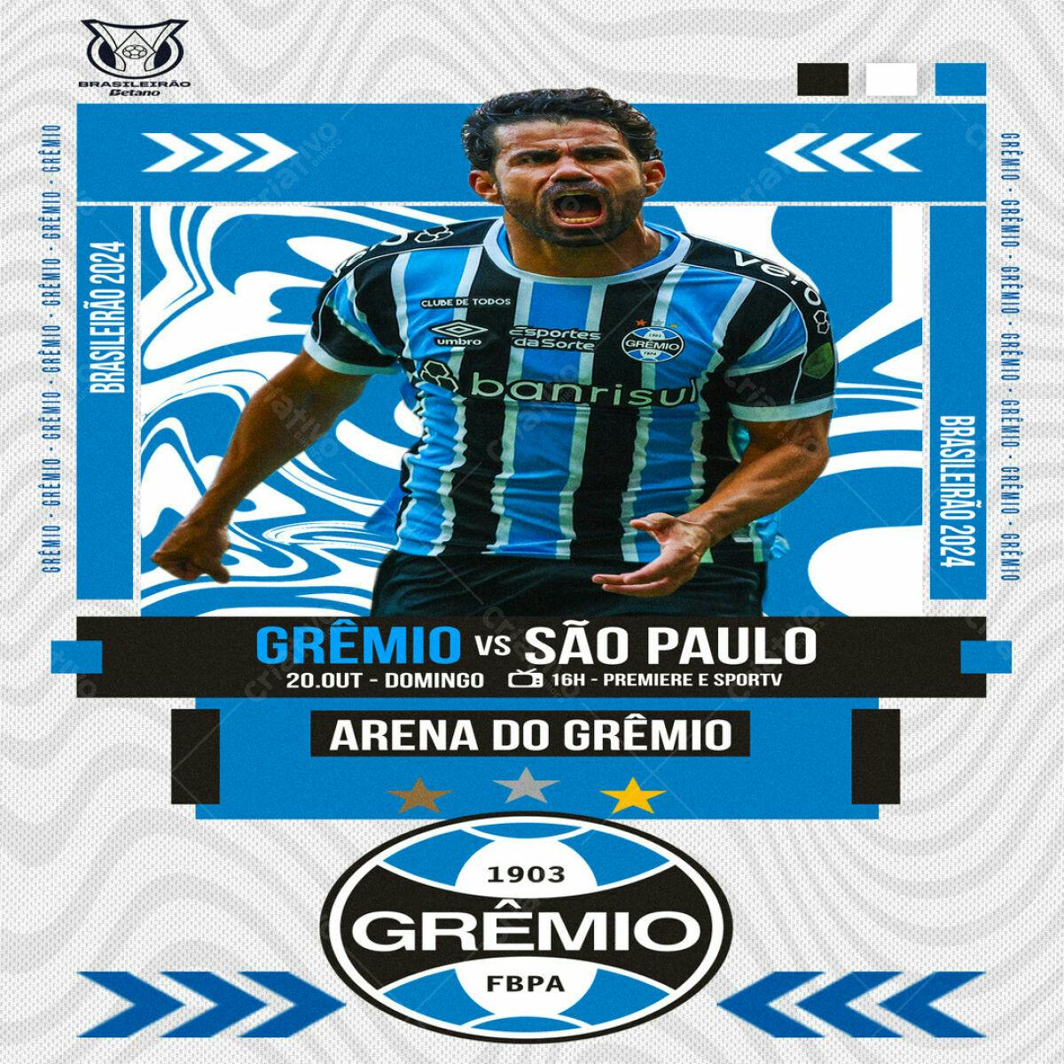 Poster Grêmio x São Paulo PSD Editável