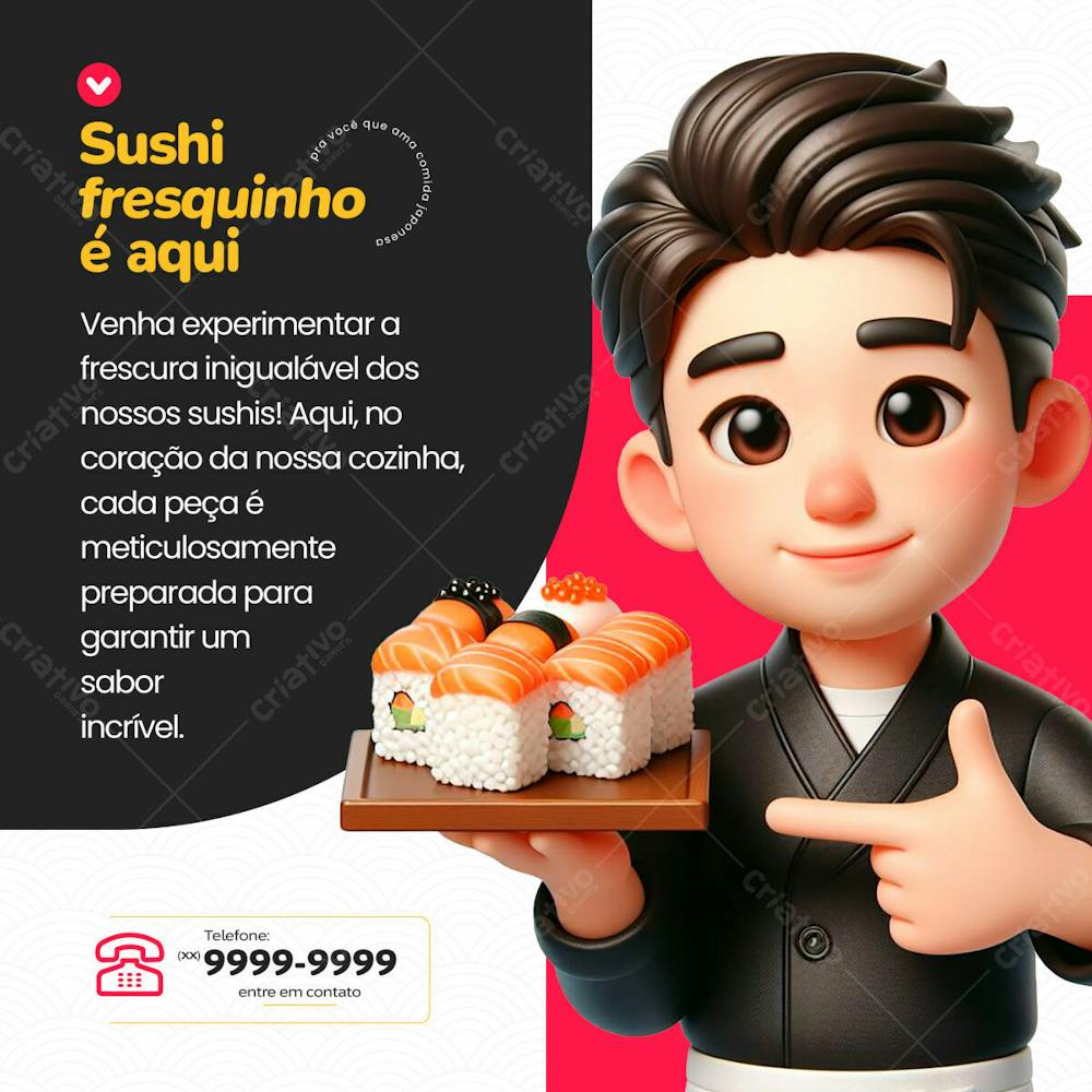 Sushi Fresquinho É Aqui