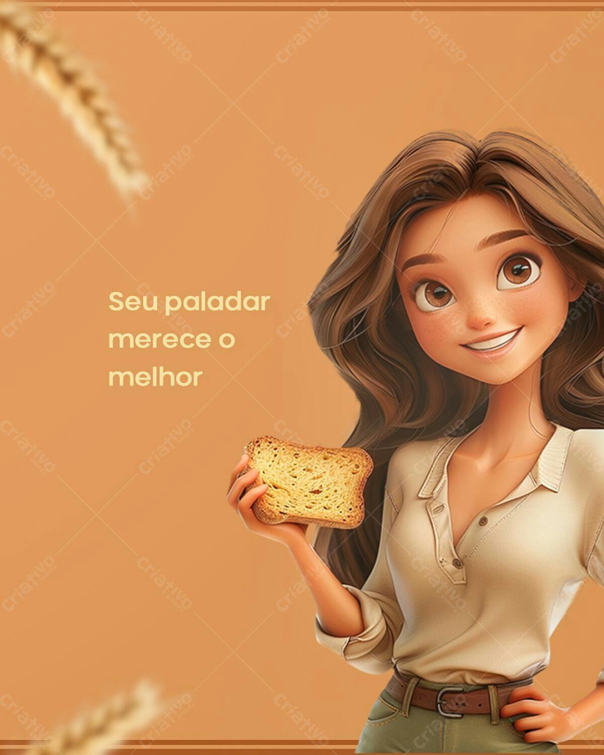 Flyer para Padaria PSD Editável