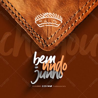 Social Media Bem Vindo Junho Chegou