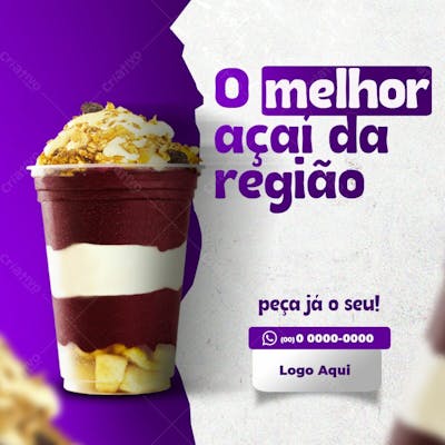Açaí Social Media Post