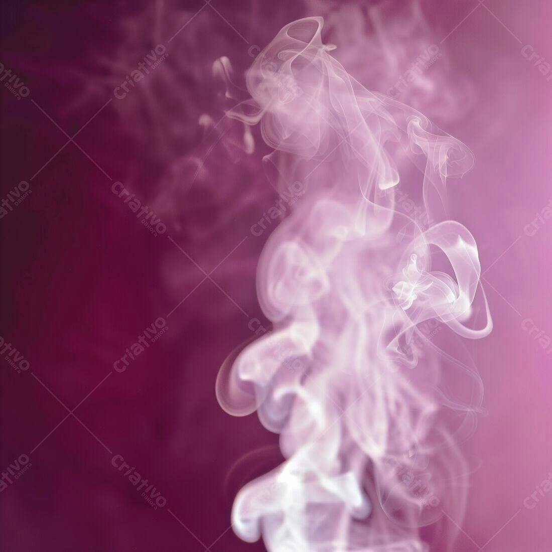 Nuvens de fumaça rosa e branca abstratas