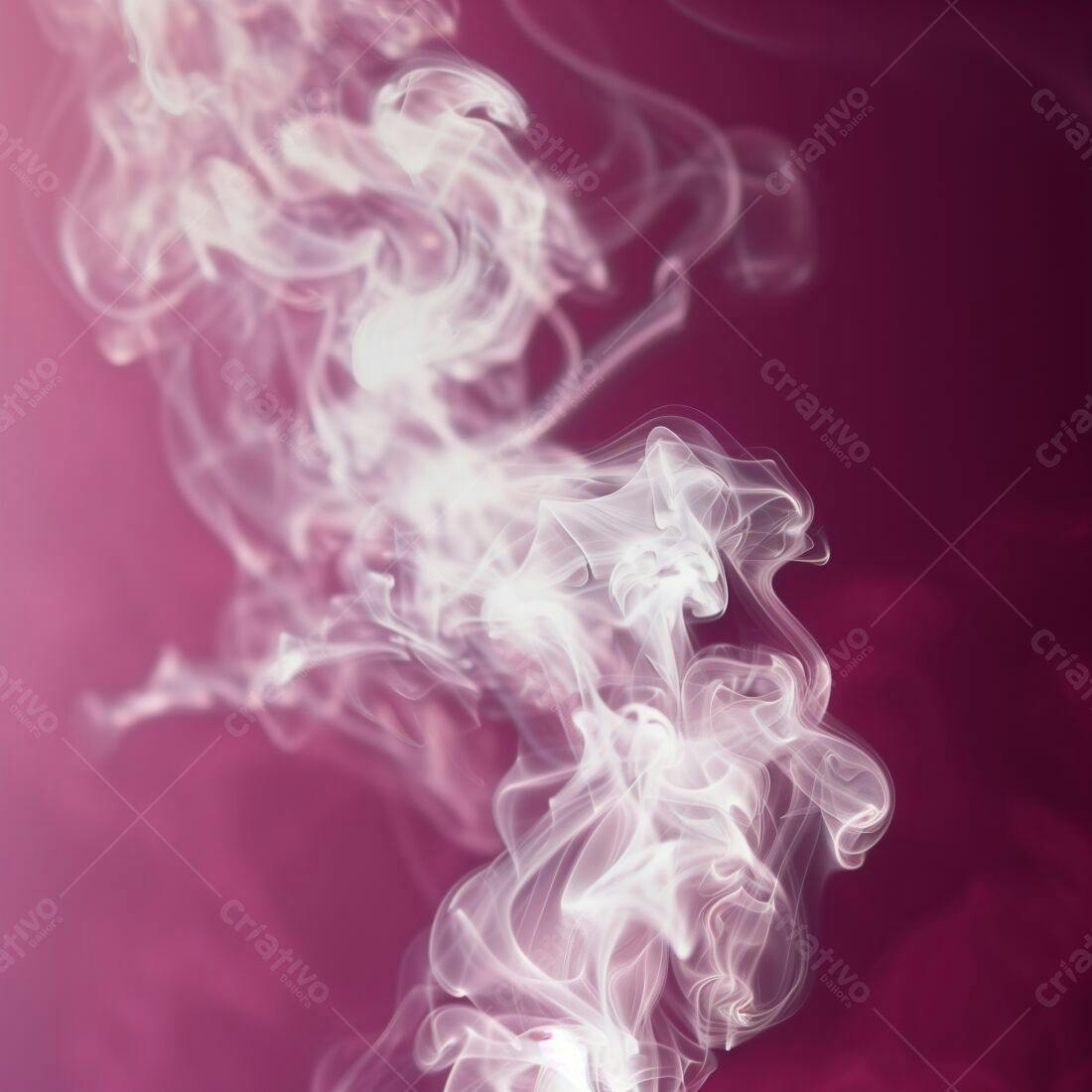 Nuvens de fumaça branca sobre fundo vinho