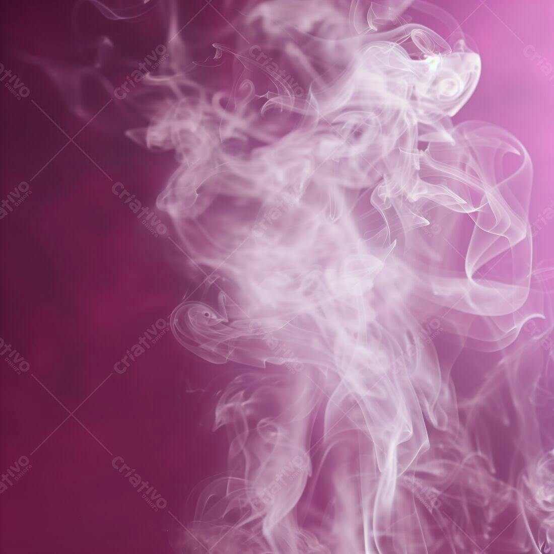 Nuvens de fumaça rosa e branca abstratas