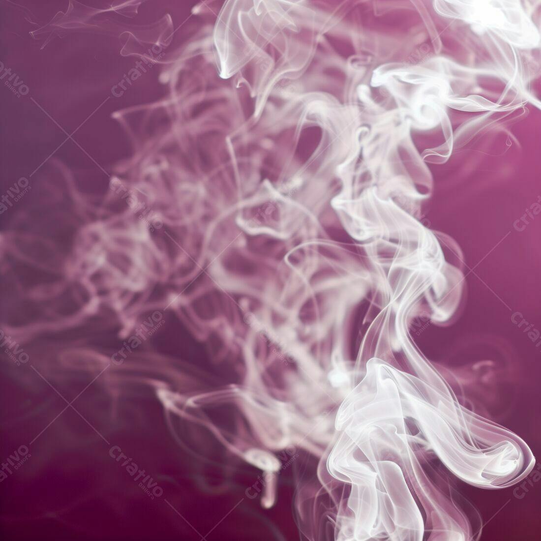 Nuvens de fumaça rosa e branca