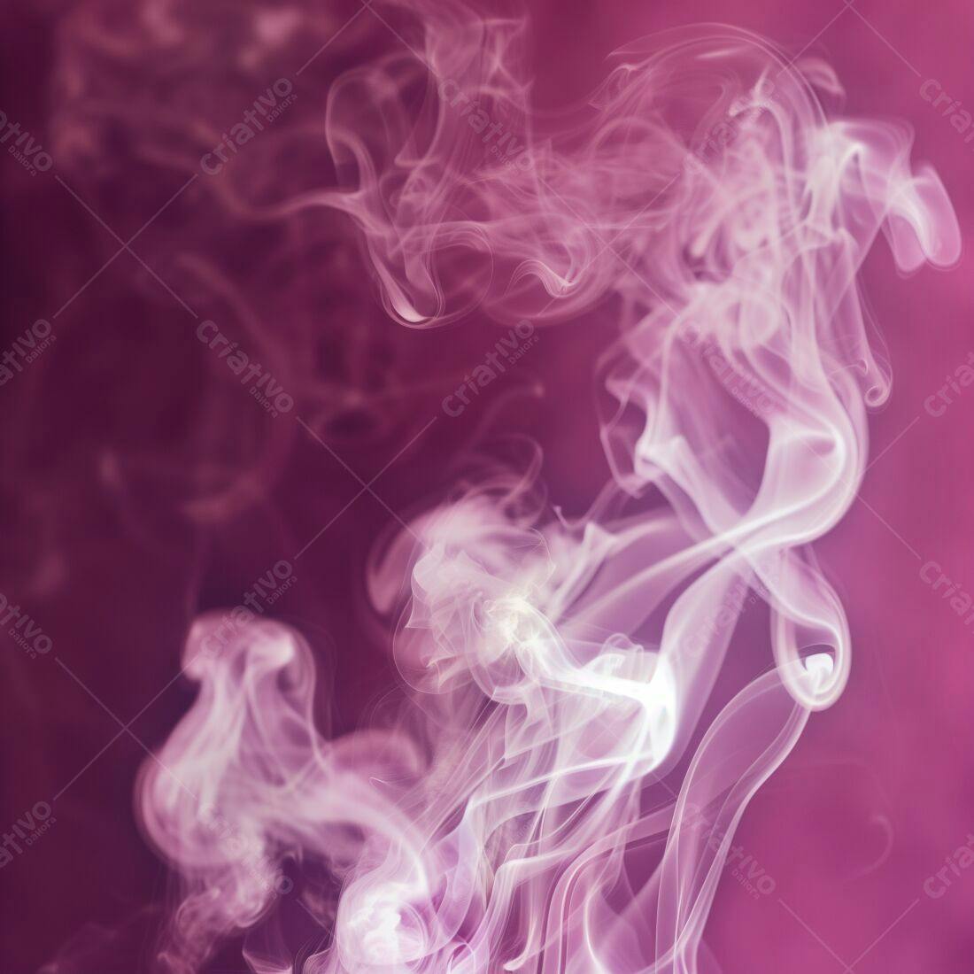 Nuvens de fumaça rosa e branca