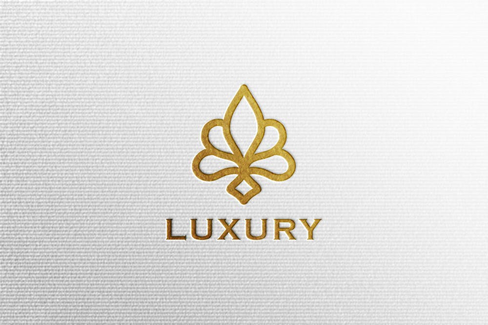 Logotipo Dourado Da Empresa 3D Com Reflexão Novo 14 Mockup