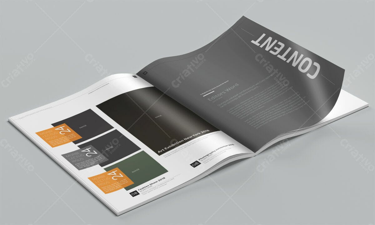 Revista Corporativa PSD Editável