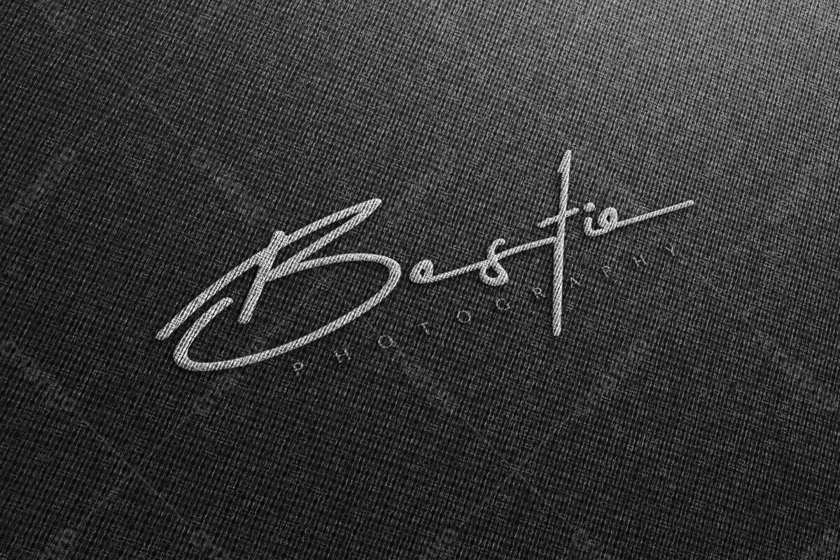 Logo Assinatura para Fotógrafos PSD Editável