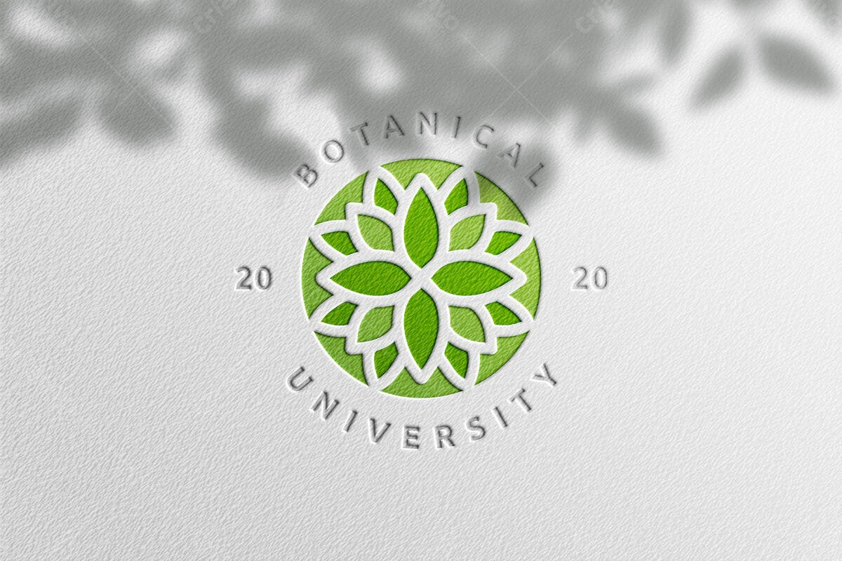 Logo Universidade Botânica PSD Editável