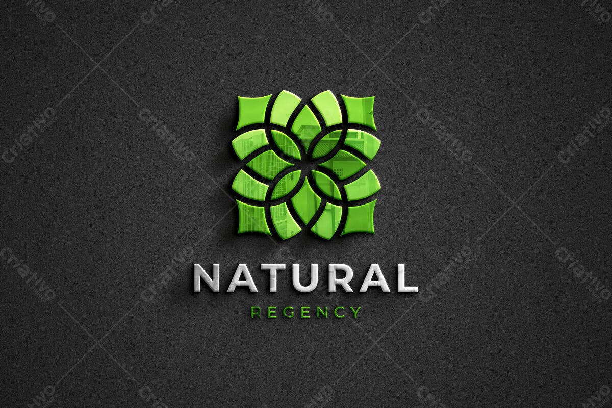 Logo PSD para Empresa de Design Verde Editável