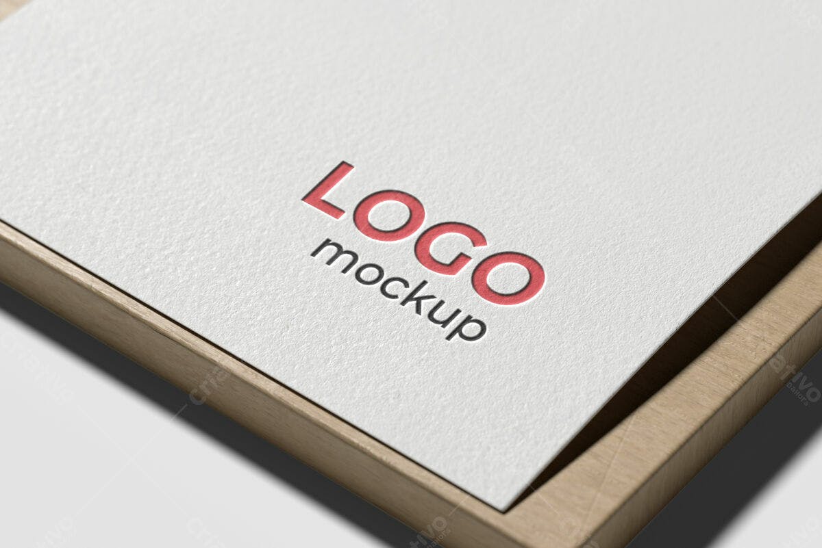 Mockup de Logo em Cartão PSD Editável