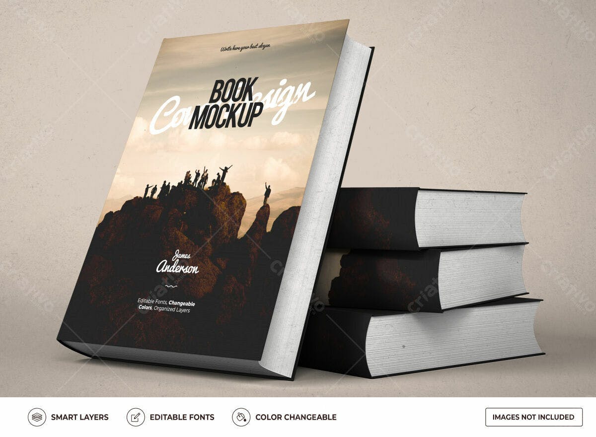 Capa de Livro para Autoria PSD Editável