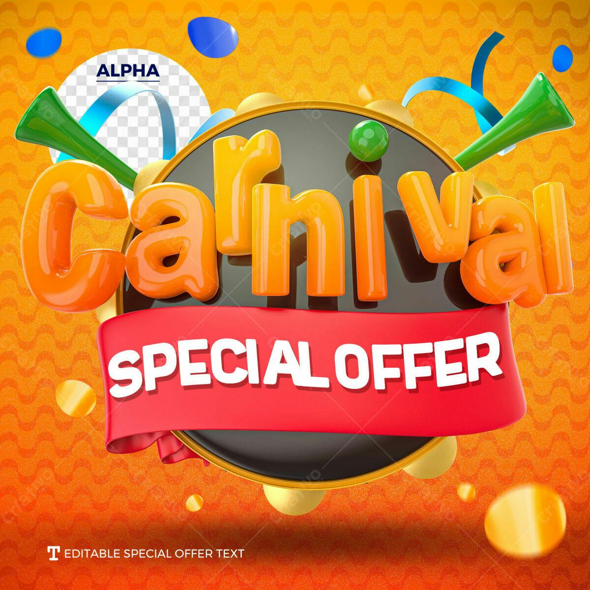 Flyer Carnaval PSD Editável