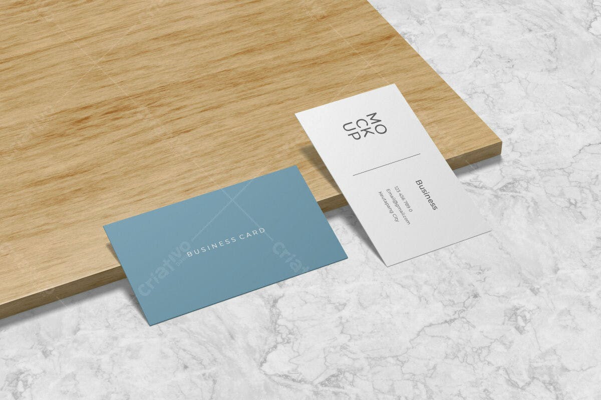 Cartão de Visita Minimalista PSD Editável