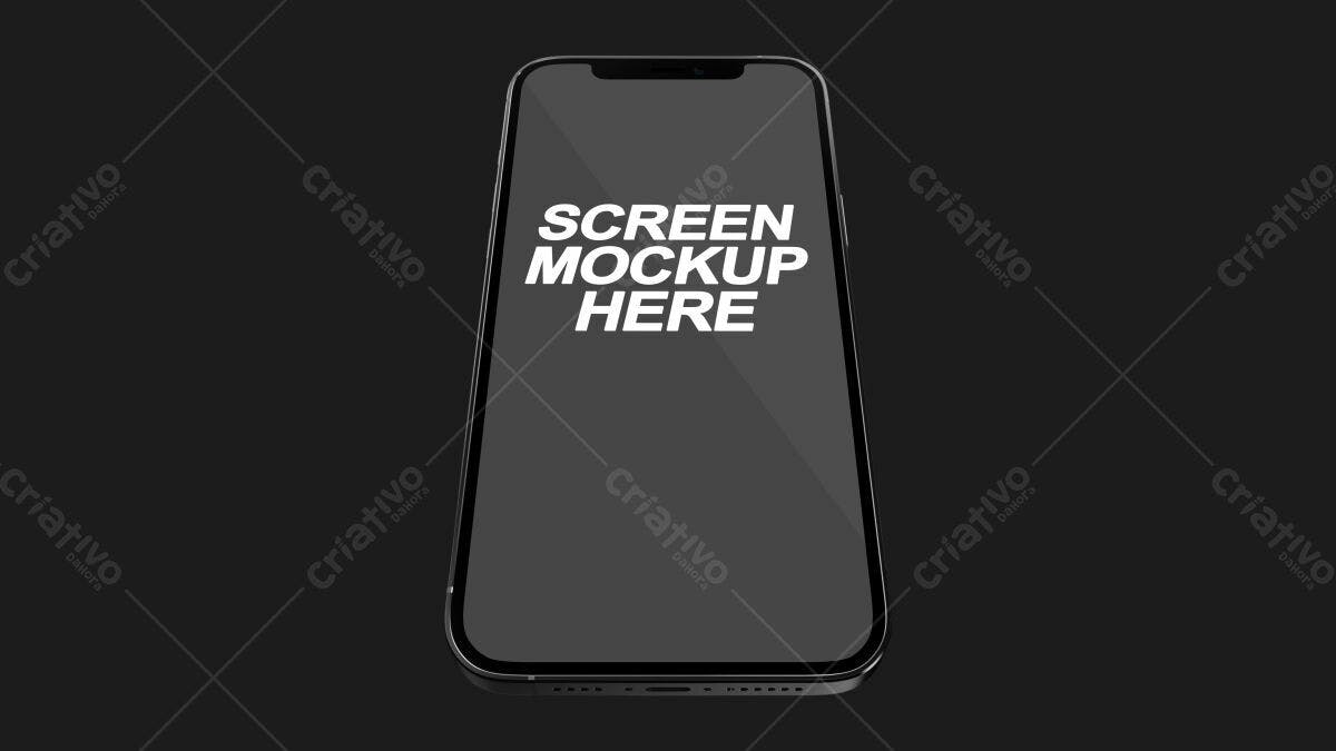 Mockup de Smartphone Preto PSD Editável