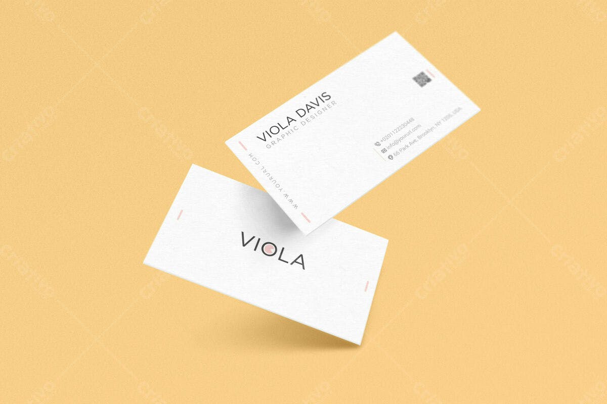 Cartão de Visita Minimalista PSD Editável