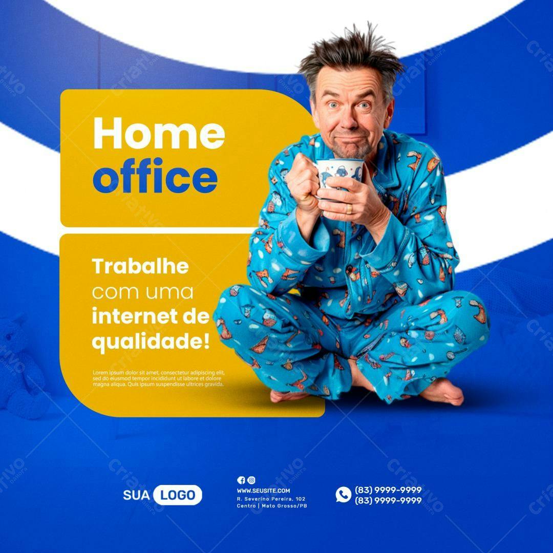 Post para Home Office PSD Editável