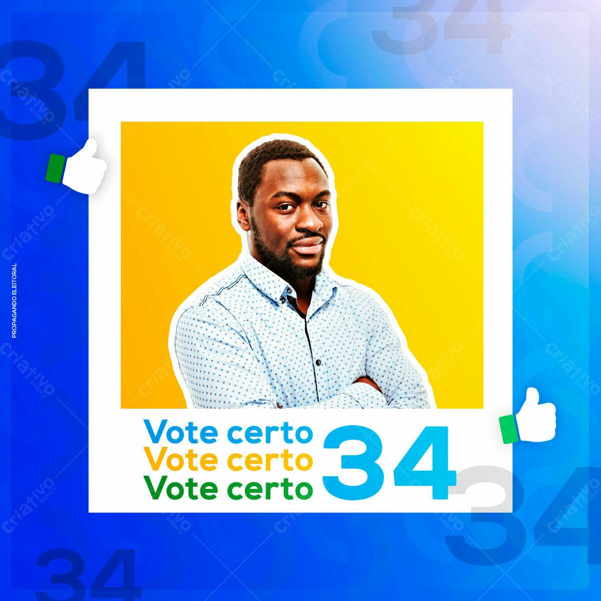 Postagem Eleições para Redes Sociais PSD Editável