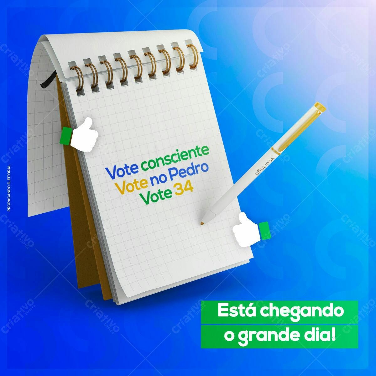 Propaganda Eleitoral PSD Editável