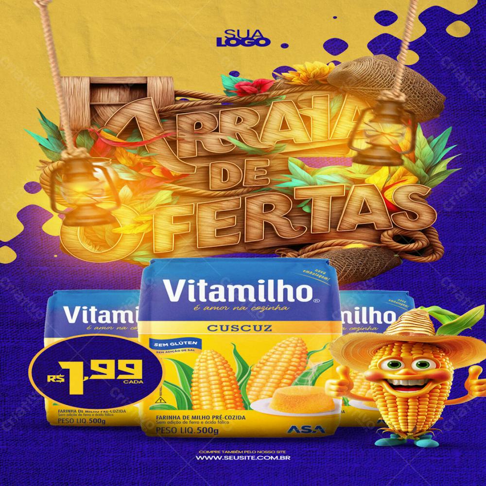 Flyer De Arraia De Ofertas Story